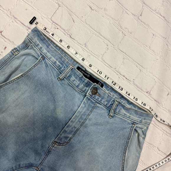 Cotton on harem pant’s like crotch Men's Light Blue Distressed Jeans size 30 - Picture 10 of 16